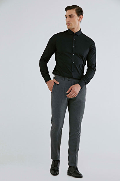 Tween Silim Fit Antrasit Yün Karişimli Kumaş Pantolon