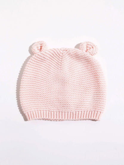 Açık Pembe Örgü Bere