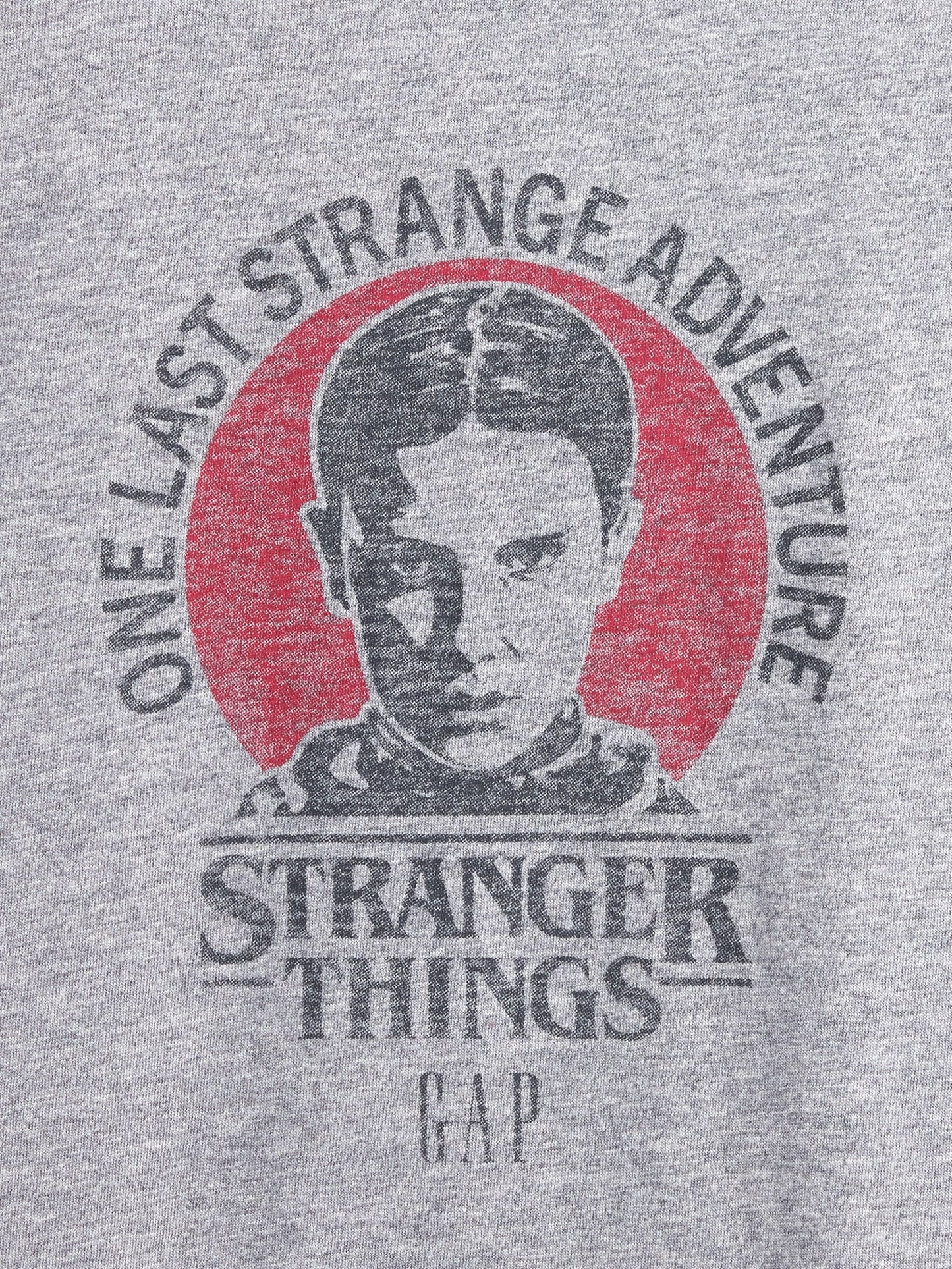 Gri Stranger Things Organik Pamuk Vintagesoft Crop T-shirt