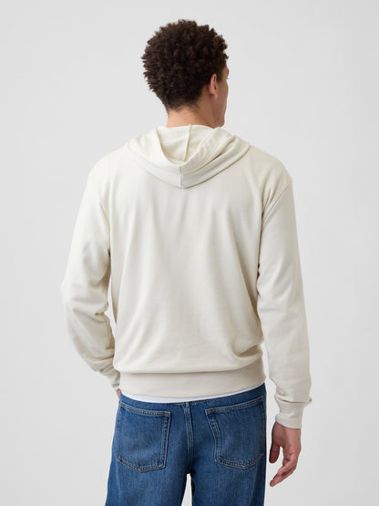 Beyaz Gap Logo Fransız Havlu Kumaş Sweatshirt