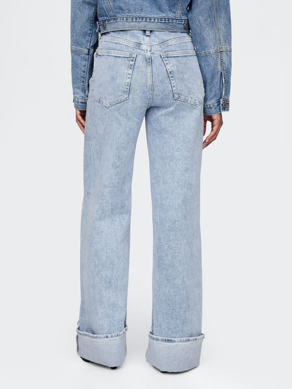 Mavi High Rise Wide Leg Jean Pantolon