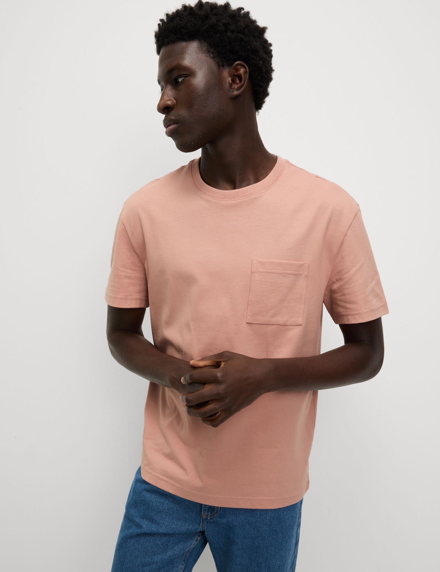 Saf Pamuklu Kısa Kollu T-shirt