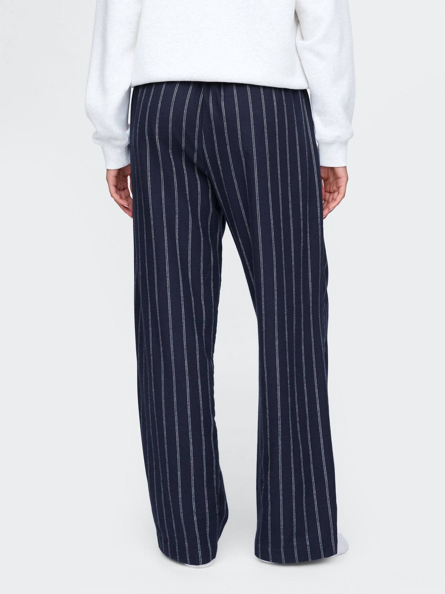 Lacivert Supersoft Desenli Flannel Pijama Altı