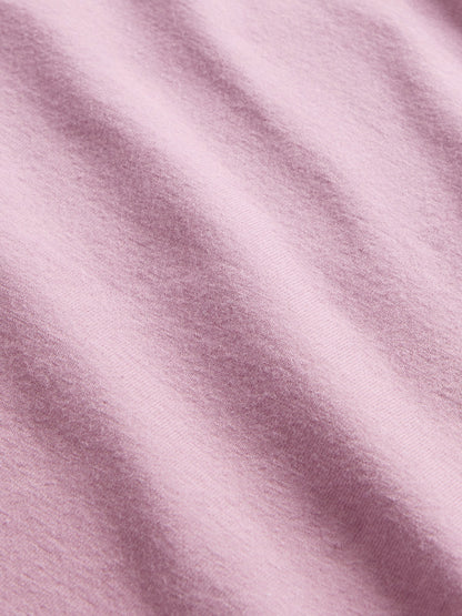 Açık Pembe Closeknit Jersey T-shirt