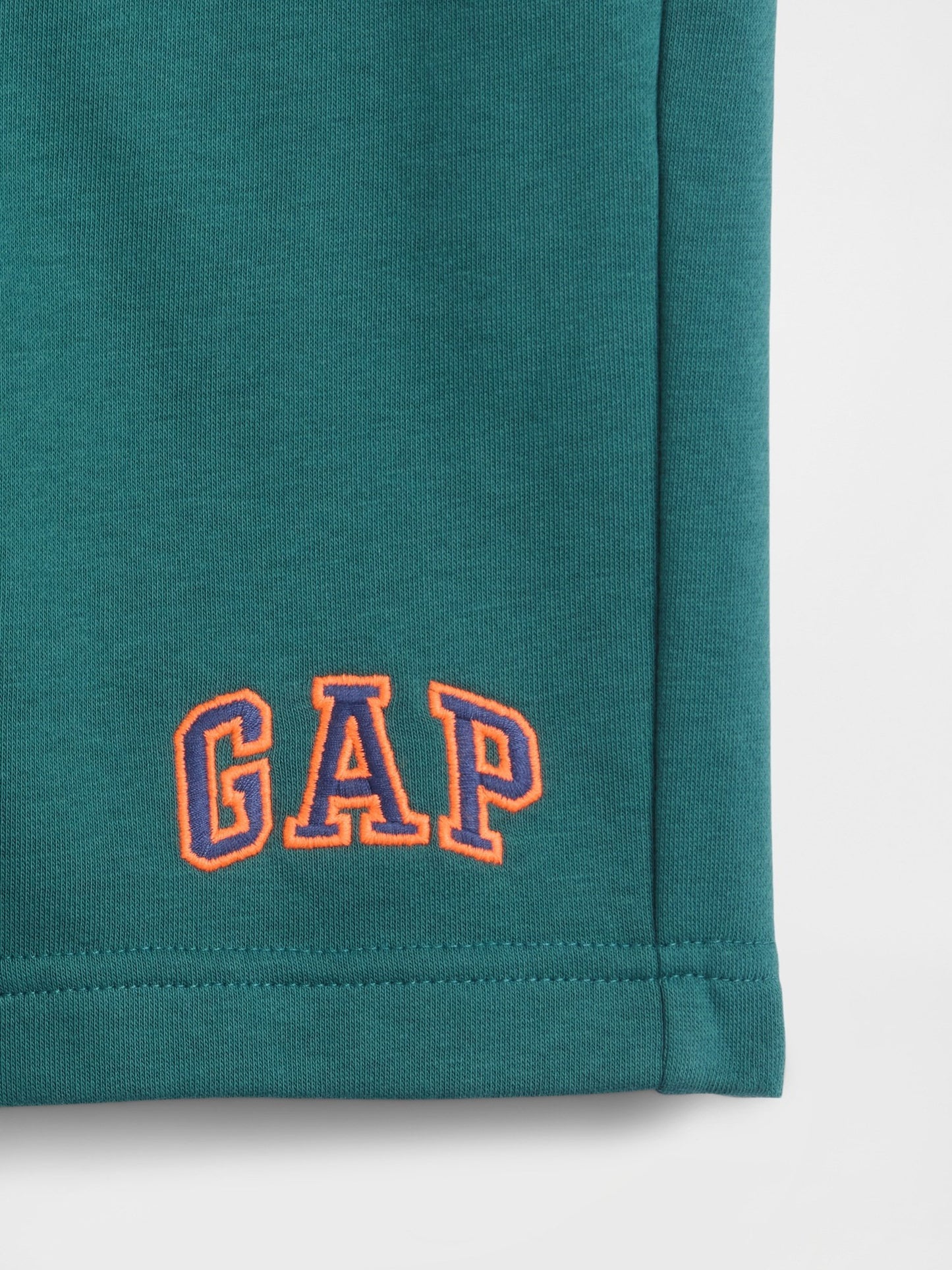 Koyu Yeşil Relaxed Gap Logo Fransız Havlu Kumaş Pull-on Şort