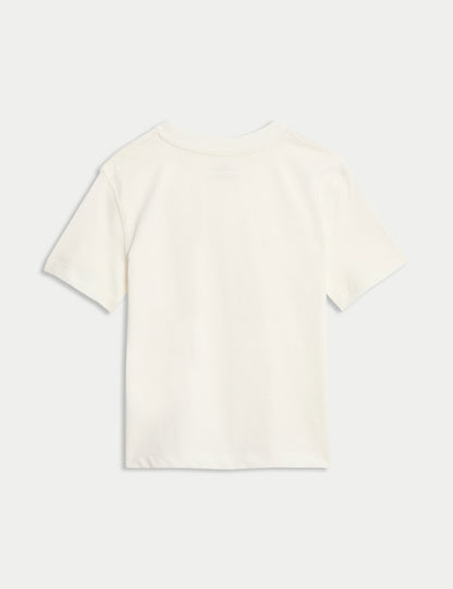 Saf Pamuklu Palmiyeli T-shirt (2–8 Yaş)