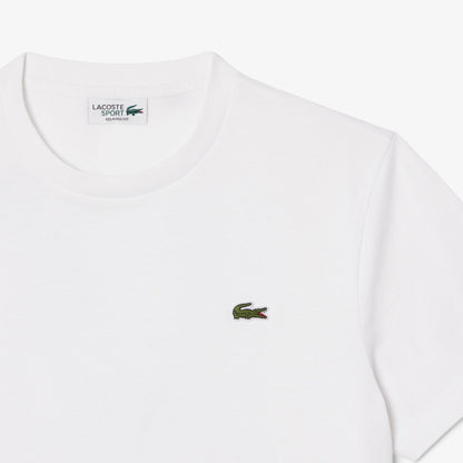 Lacoste X Rolex Paris Unisex Regular Fit Bisiklet Yaka Beyaz T-shirt
