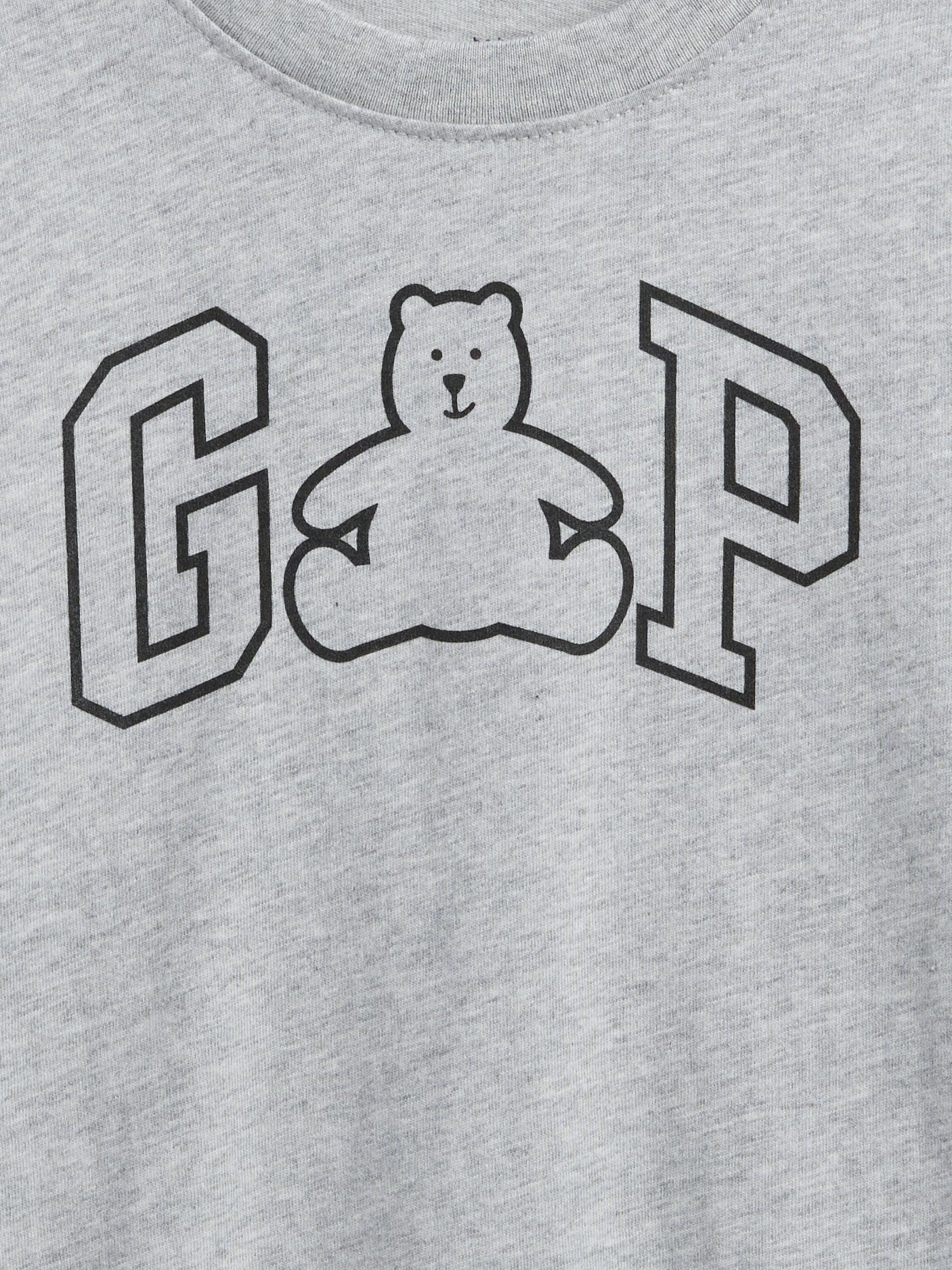Açık Gri Babygap Logo T-shirt