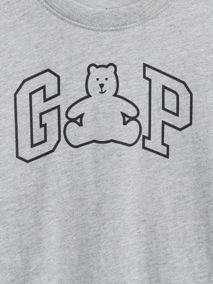 Açık Gri Babygap Logo T-shirt