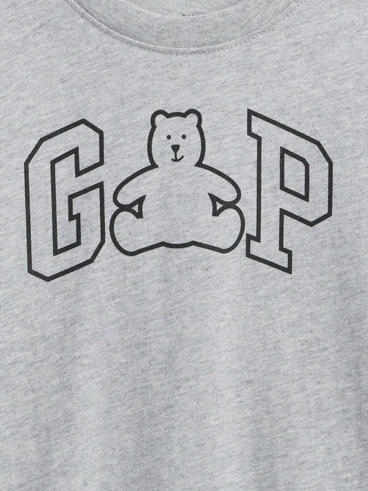 Açık Gri Babygap Logo T-shirt