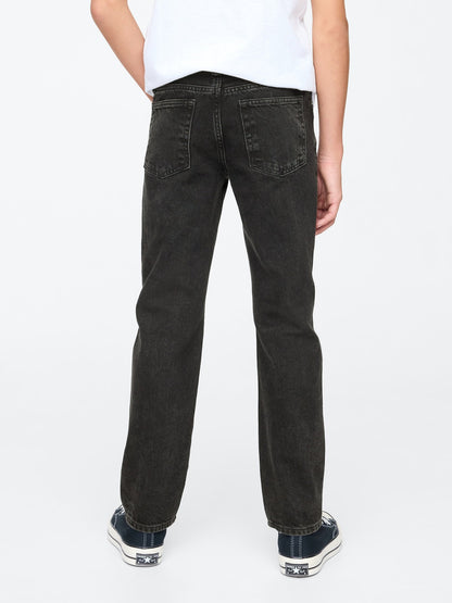 Siyah Original Straight Pull-on Jean Pantolon