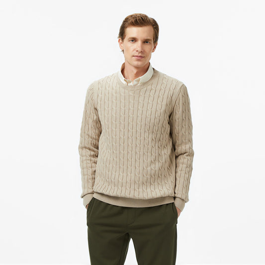 Nautica Erkek Bej Classic Fit Kazak