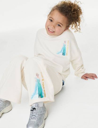 2 Parça Pamuklu Frozen:trade_mark: Jogger Ve T-shirt (2-8 Yaş)