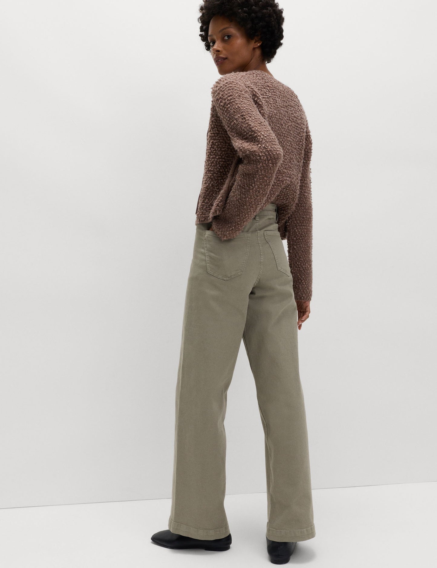 Yüksek Bel Wide Leg Grazer Jean
