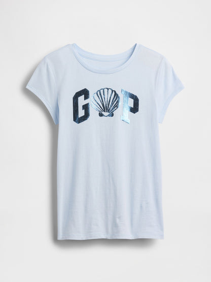 Açık Mavi Gap Logo T-shirt