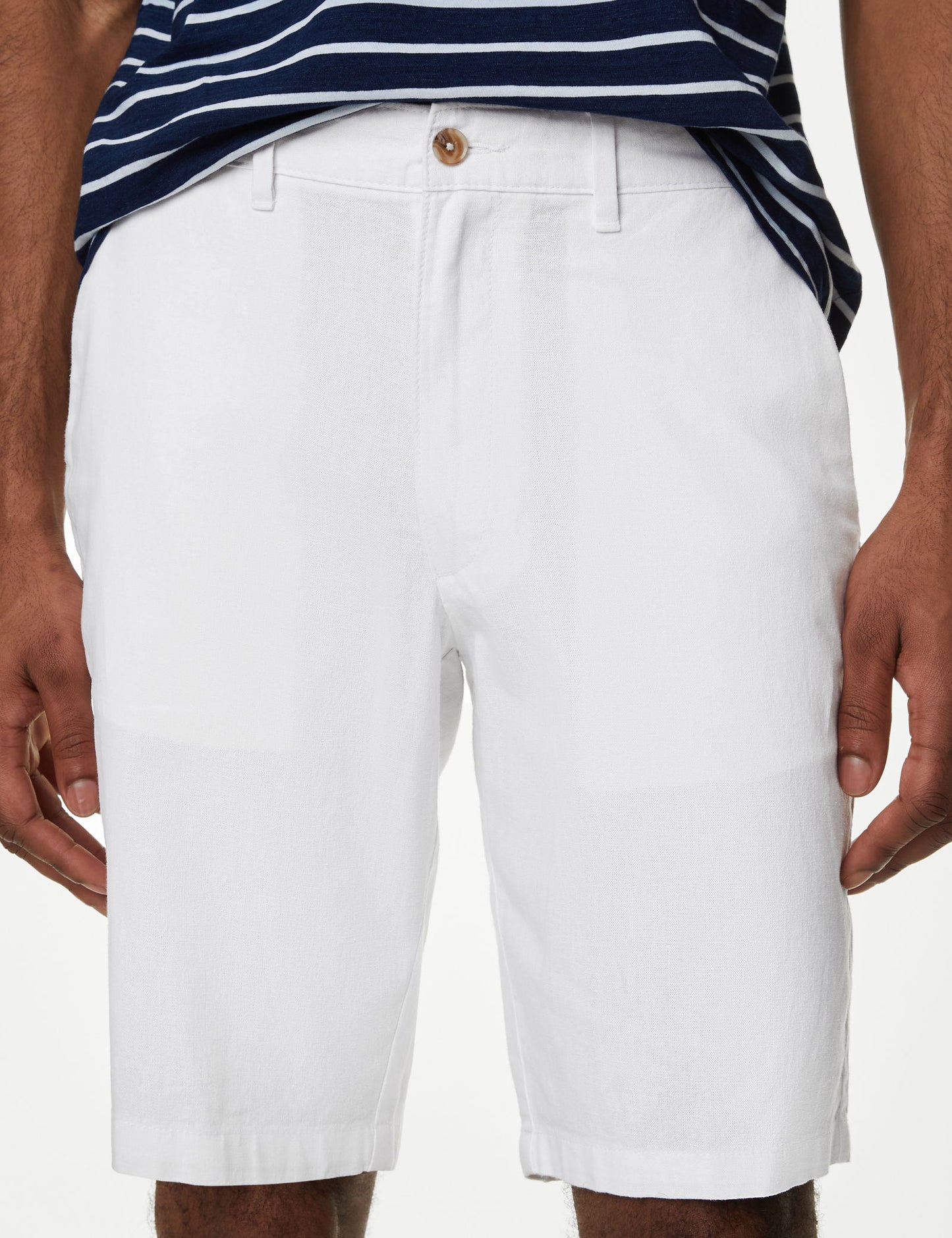 Regular Fit Keten Şort