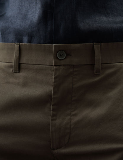 Pamuk Karışımlı Regular Fit Lightweight Chino Şort