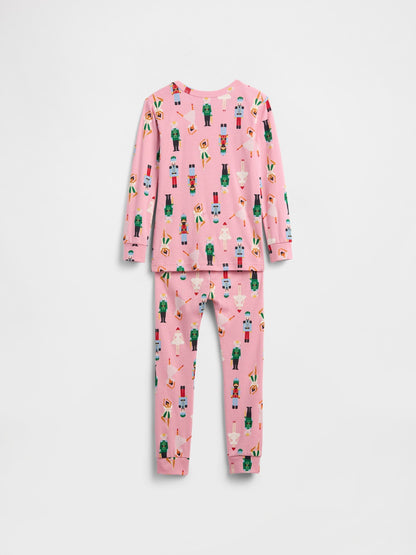 Pembe Gap %100 Organik Pamuk Holiday Pijama Takımı