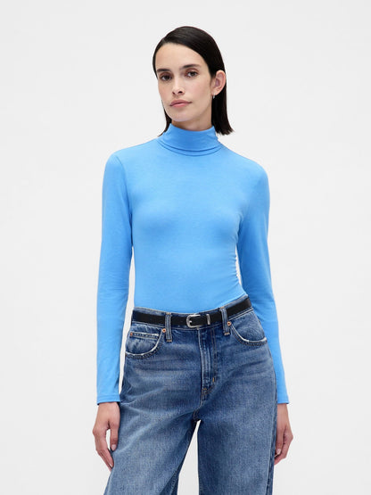 Açık Mavi Featherweight Turtleneck T-shirt