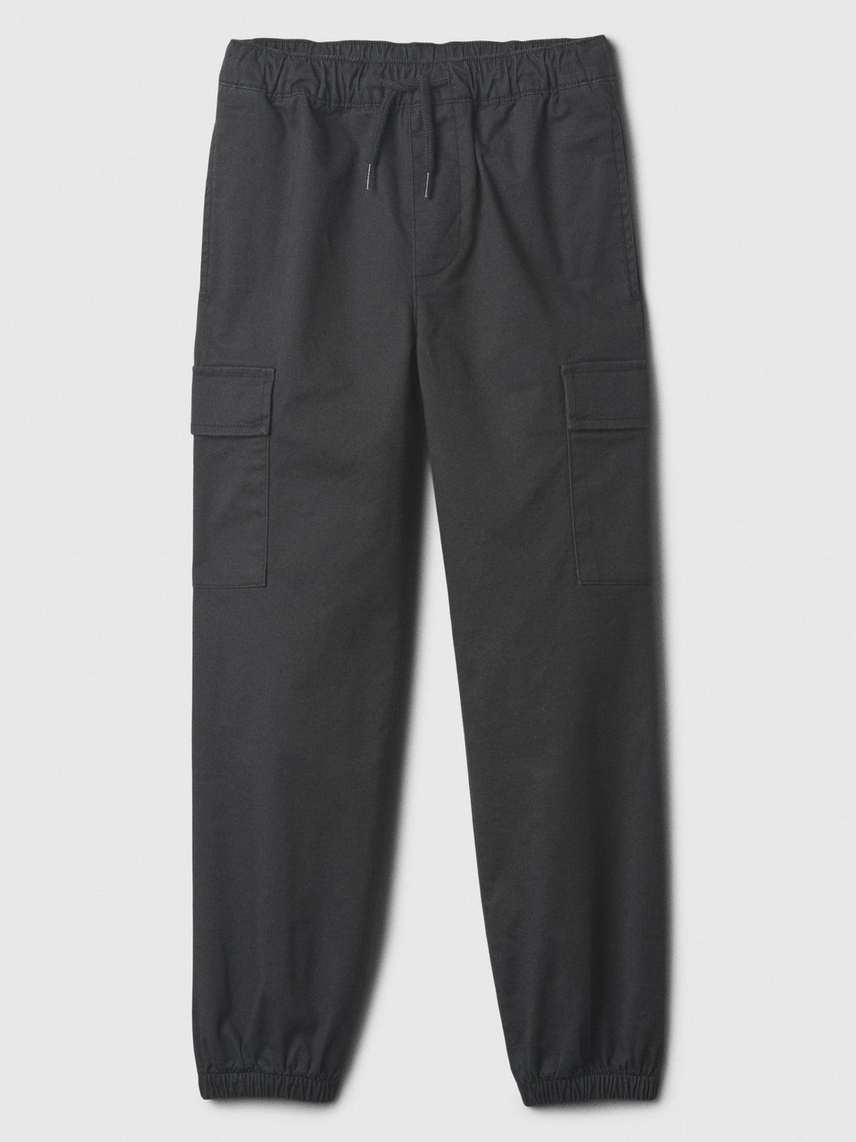 Siyah Twill Kargo Jogger Pantolon