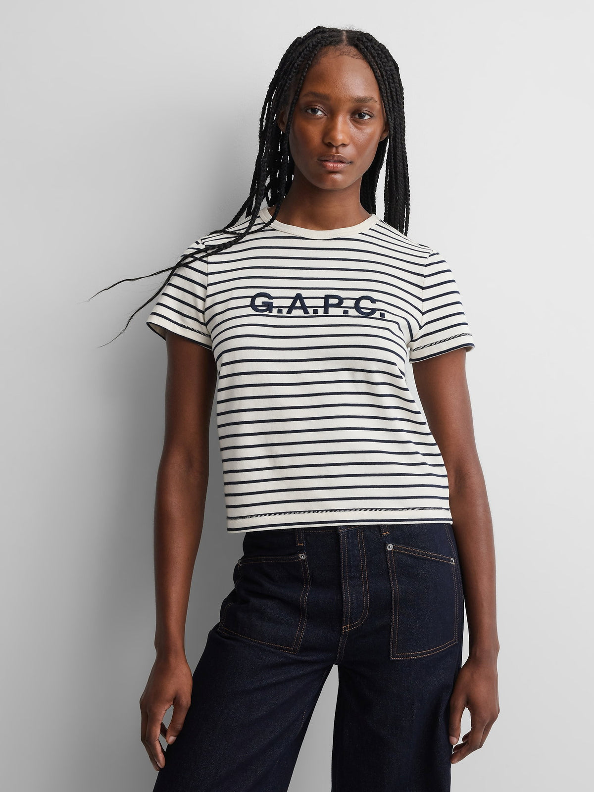 Beyaz Gap × A.p.c. Logo T-shirt