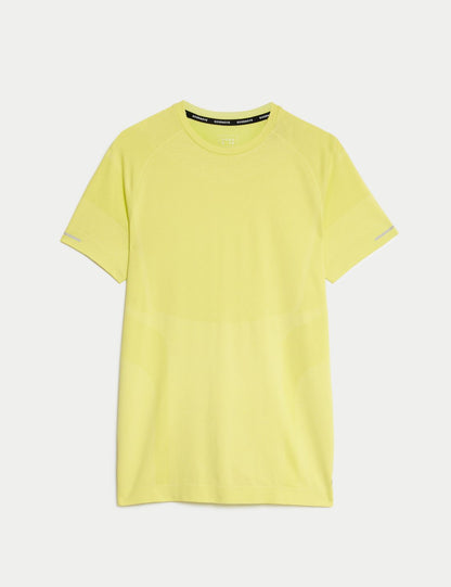 Kısa Kollu Dikişsiz T-shirt