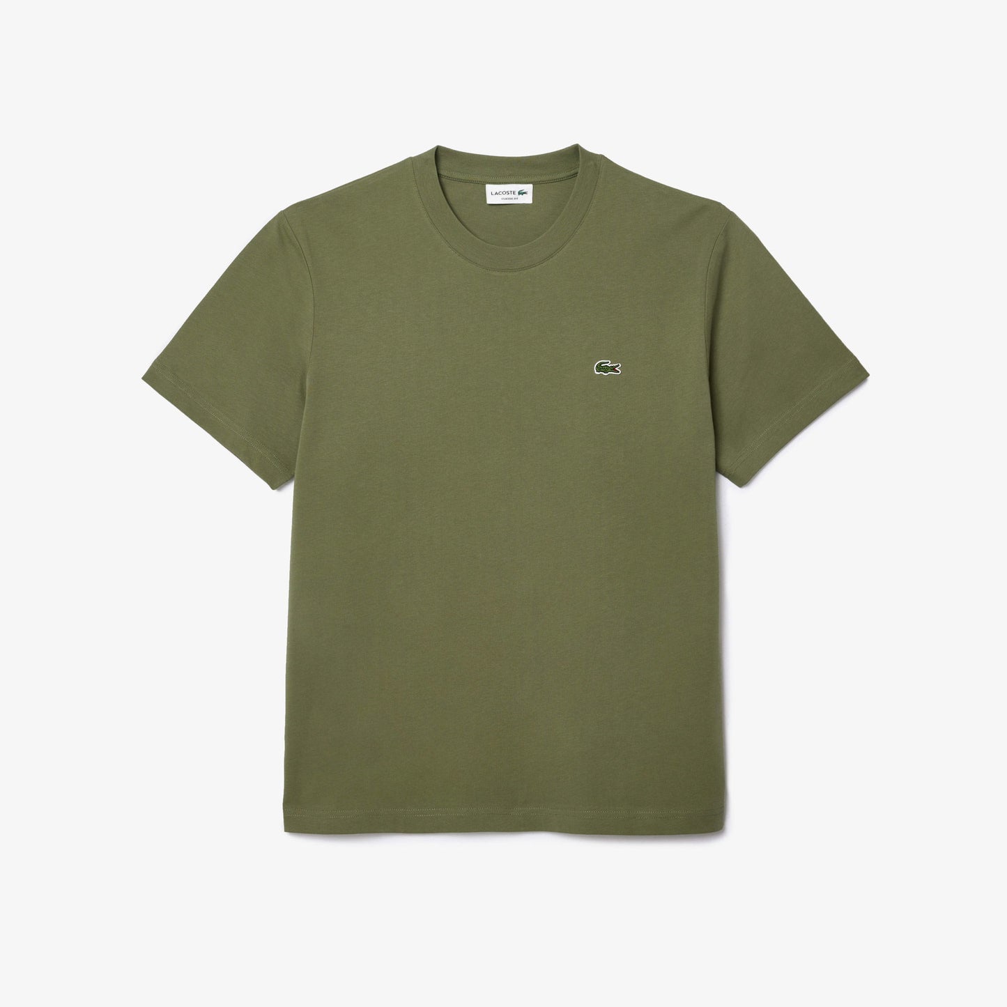 Lacoste Erkek Classic Fit Bisiklet Yaka Haki T-shirt
