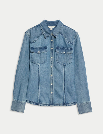 Denim Western Gömlek
