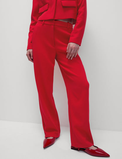 Tailored Fit Düz Kesim Pantolon