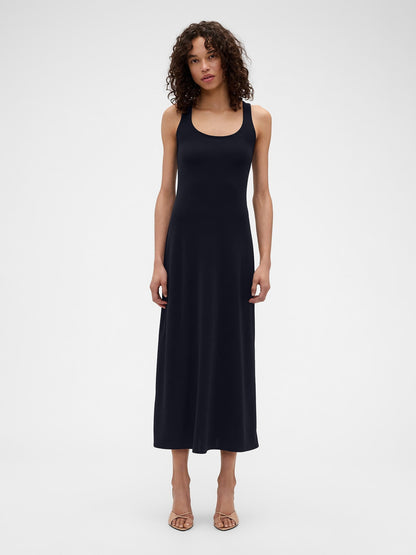 Lacivert Gap × Victoria Beckham Jersey Maxi Elbise