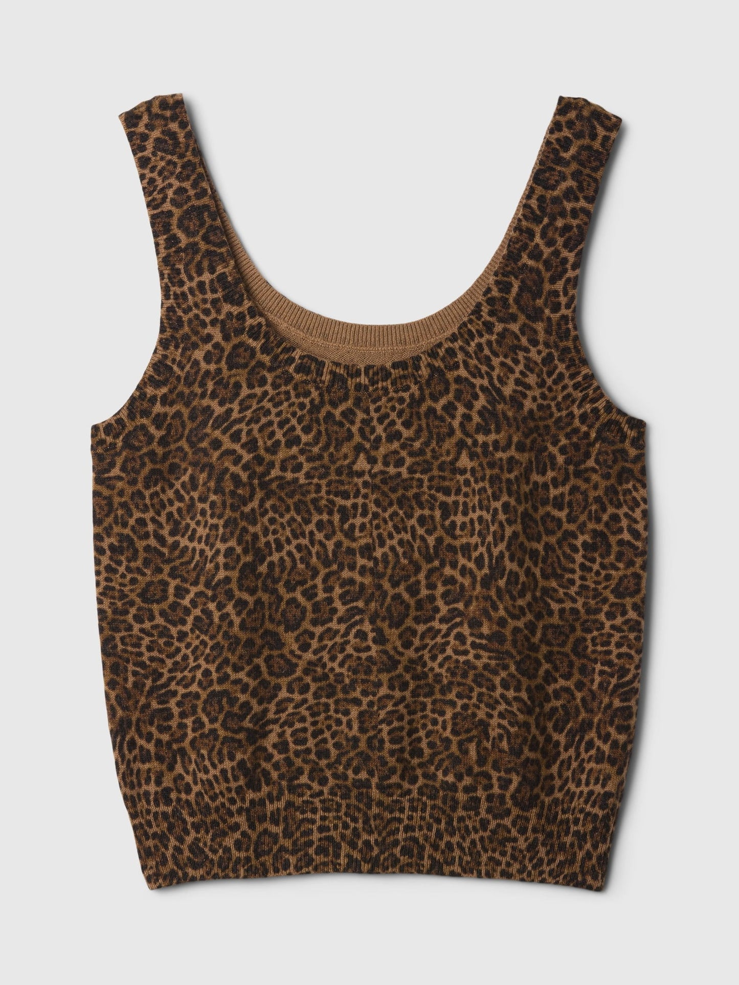 Kahverengi Cashsoft Crop Bluz