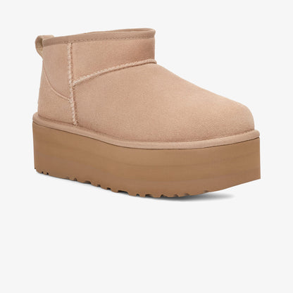 Ugg Classic Ultra Mini Platform Kadın Krem Bot