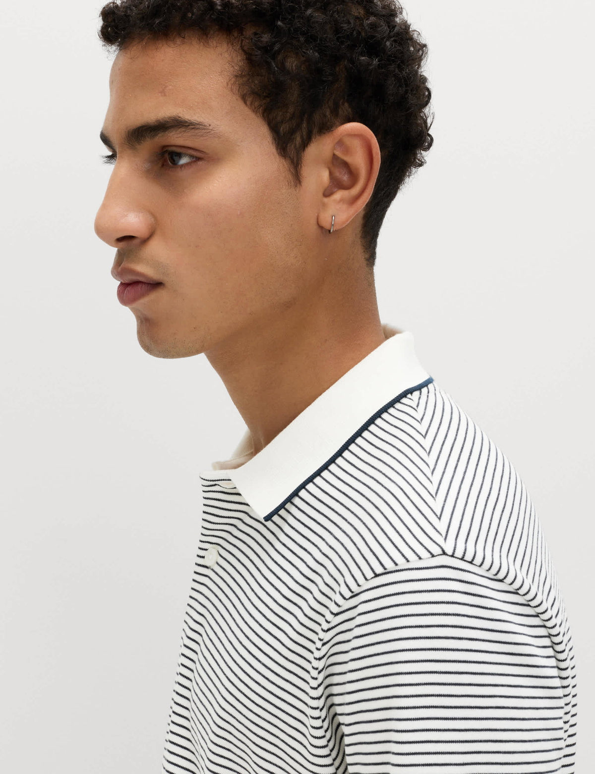 Çizgili Polo Yaka T-shirt