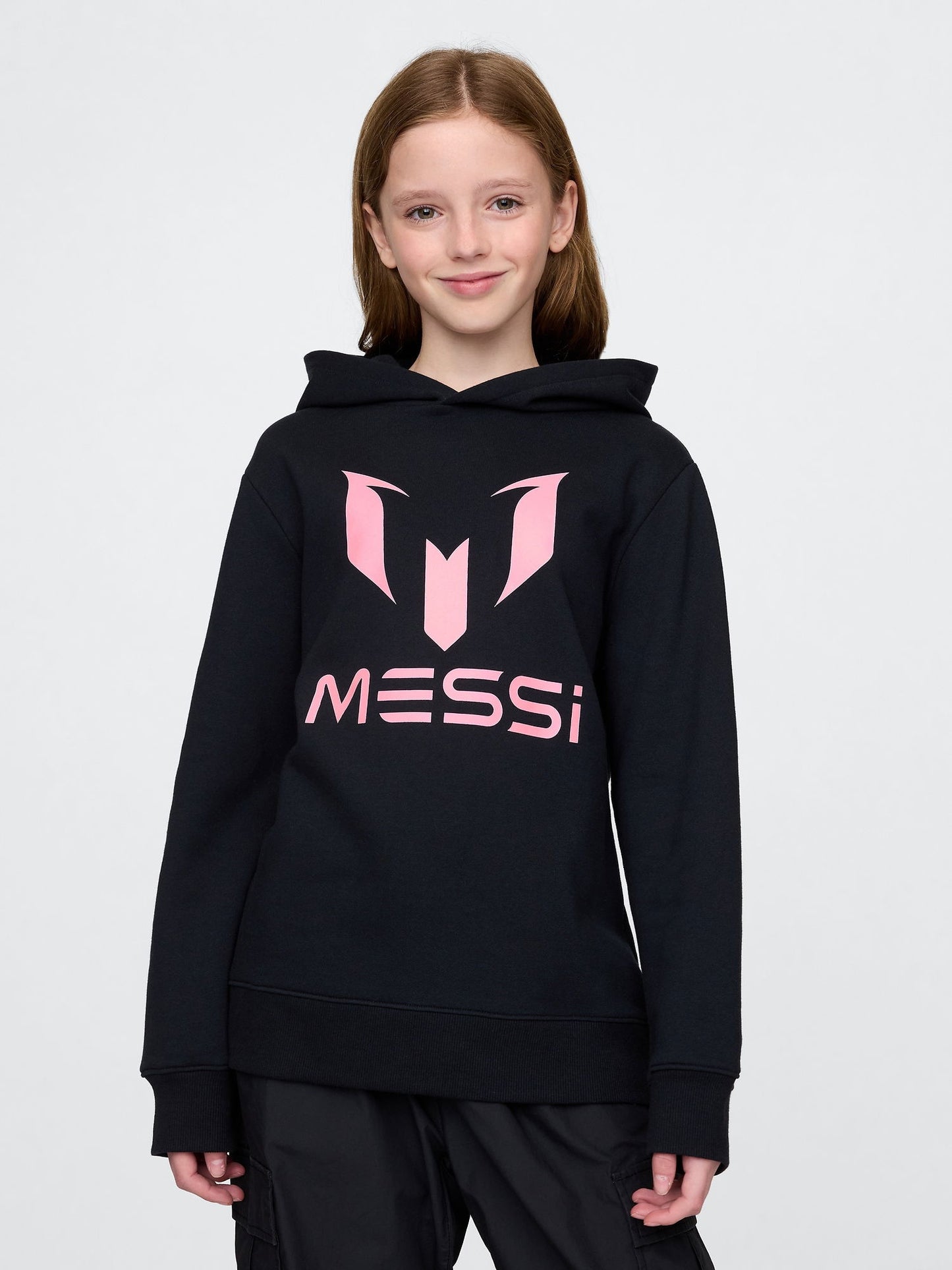 Siyah Messi Grafik Sweatshirt