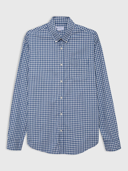 Mavi Streç Slim Fit Poplin Gömlek