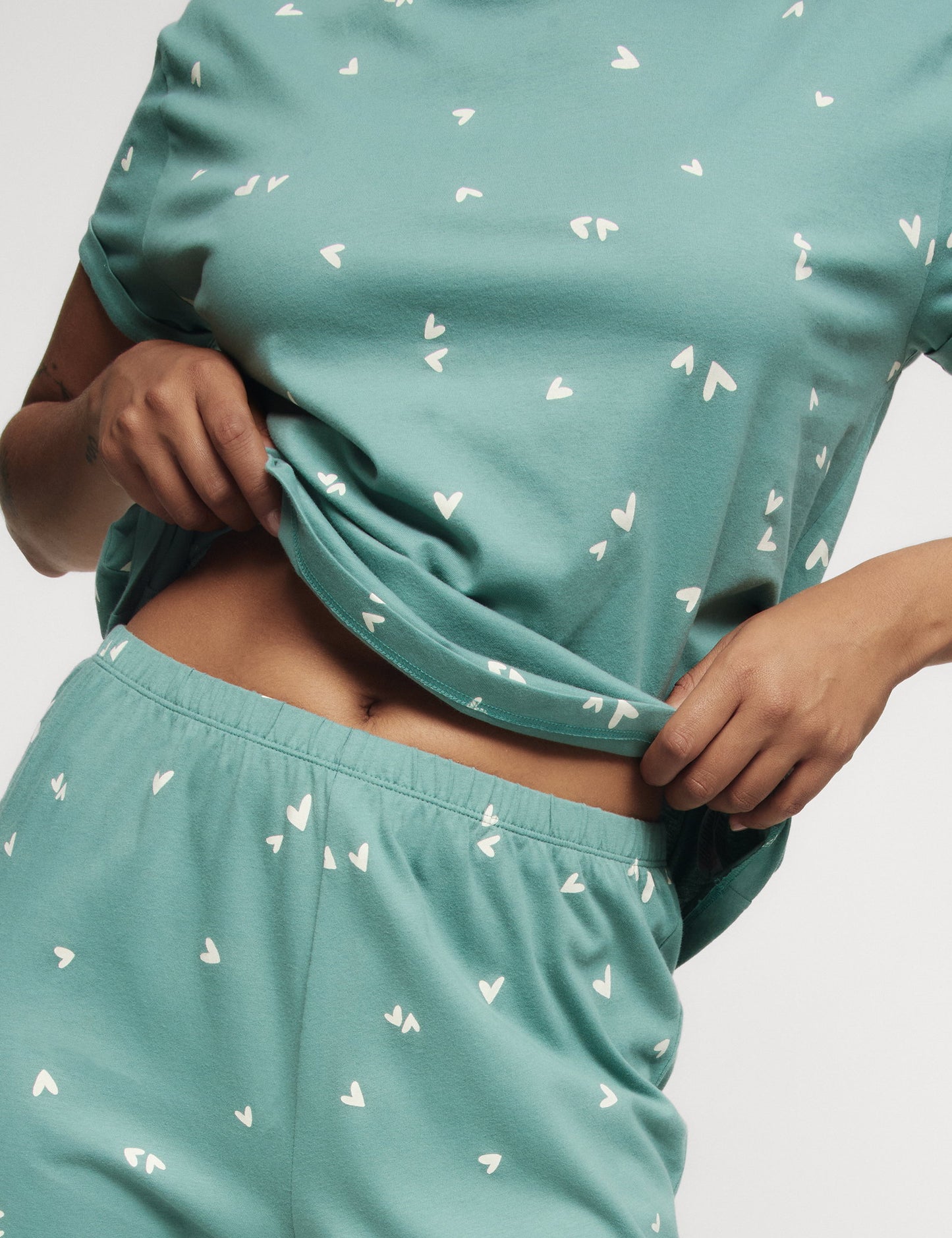Pamuk Karışımlı Pijama Takımı
