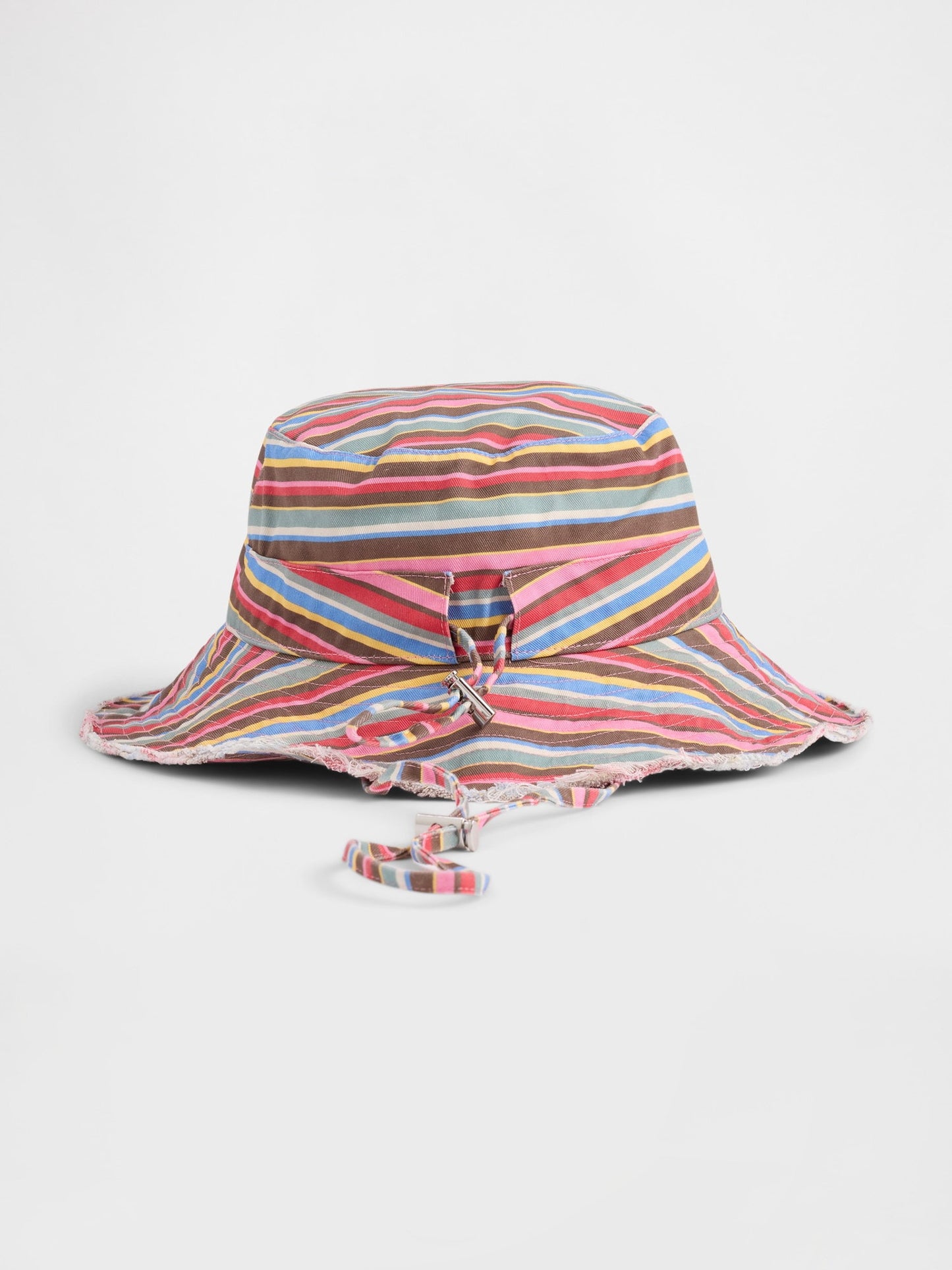 Çok Renkli Frayed Bucket Şapka