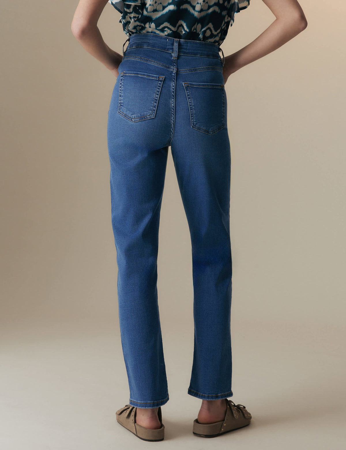 Tencel ™ Straight Leg Jean Pantolon