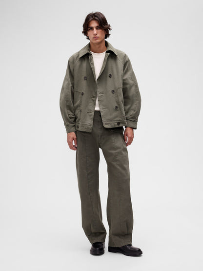 Haki Gapstudio Herringbone Baggy Pantolon