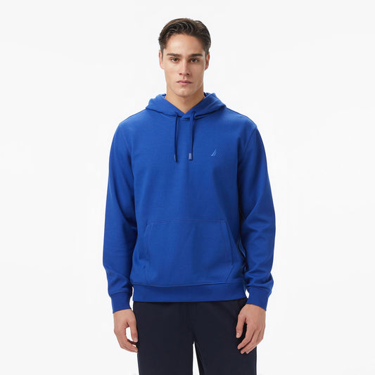 Nautica Erkek Mavi Classic Fit Kapüşonlu Sweatshirt