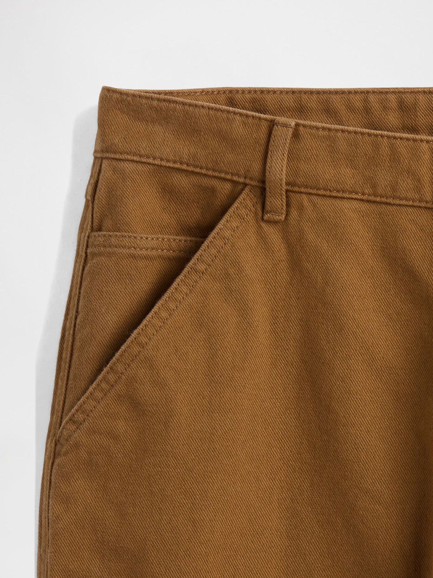 Kahverengi Relaxed Straight Utility Pantolon