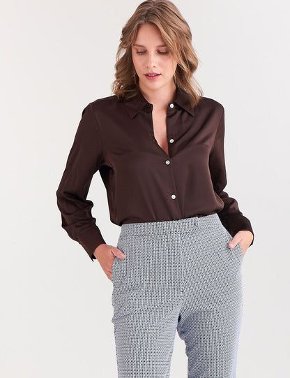 Yüksek Bel Slim Fit Pantolon