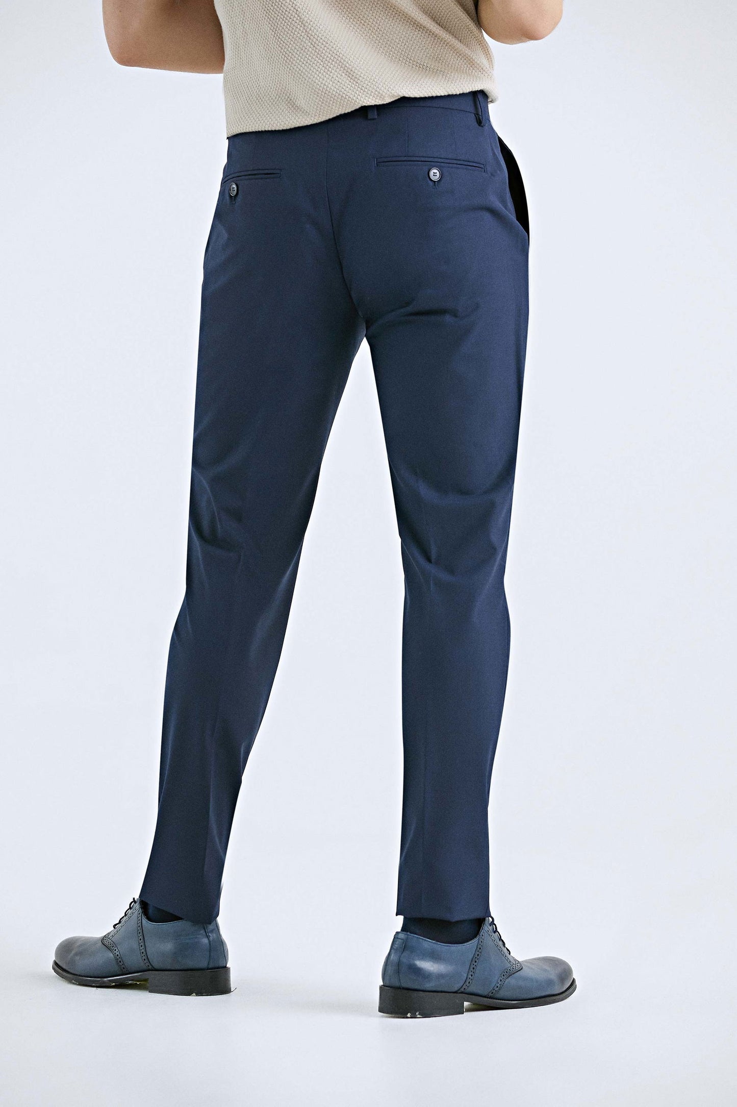 Tween Silim Fit Lacivert Yün Karişimli Kumaş Pantolon