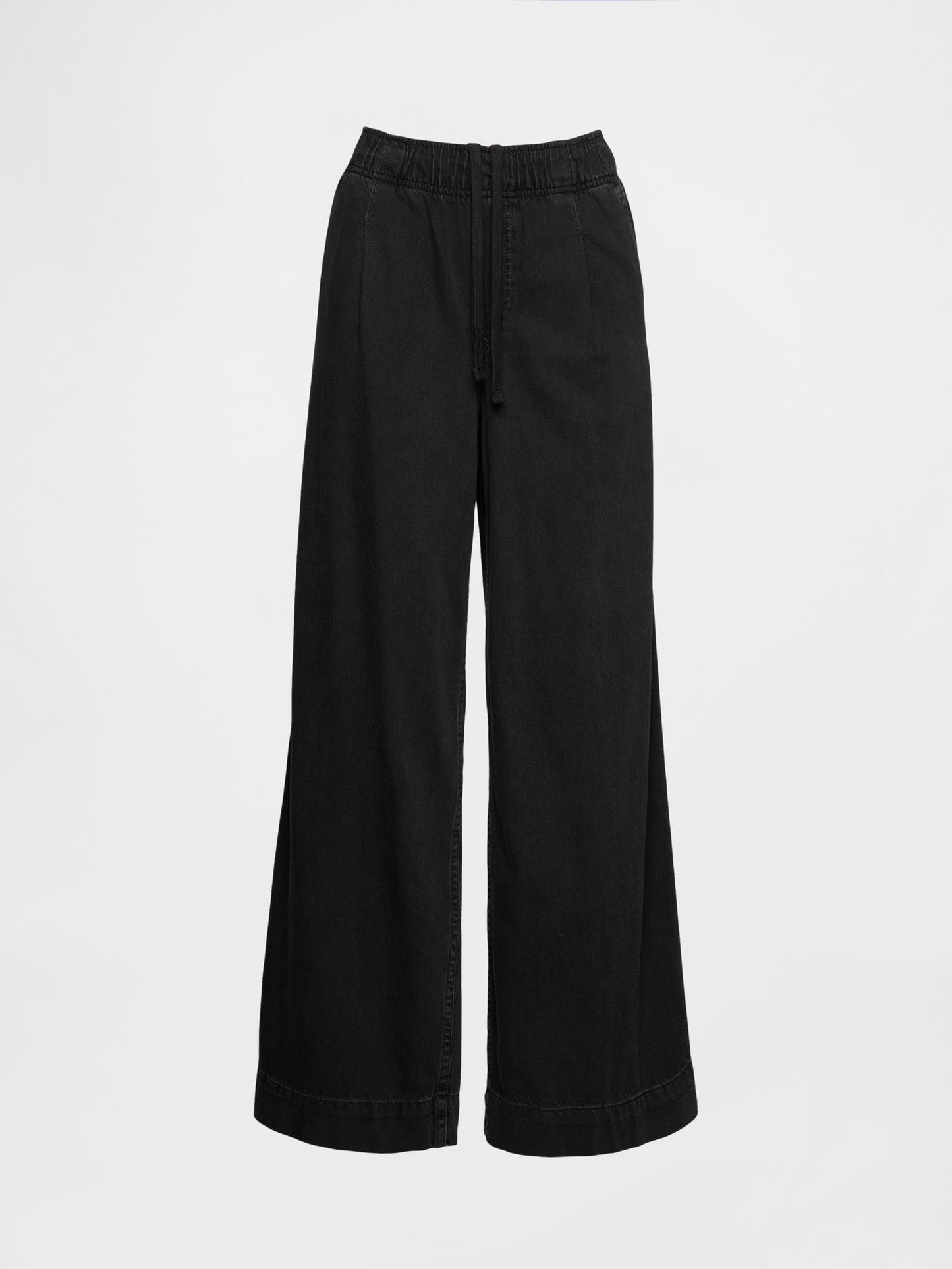Siyah Mid Rise Ultrasoft Easy Baggy Jean Pantolon