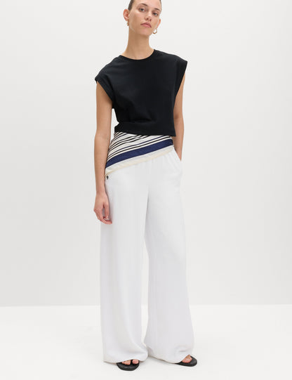 Yüksek Bel Wide Leg Pantolon