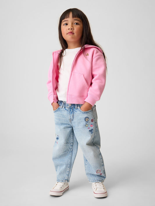 Mavi Işlemeli Horseshoe Jean Pantolon