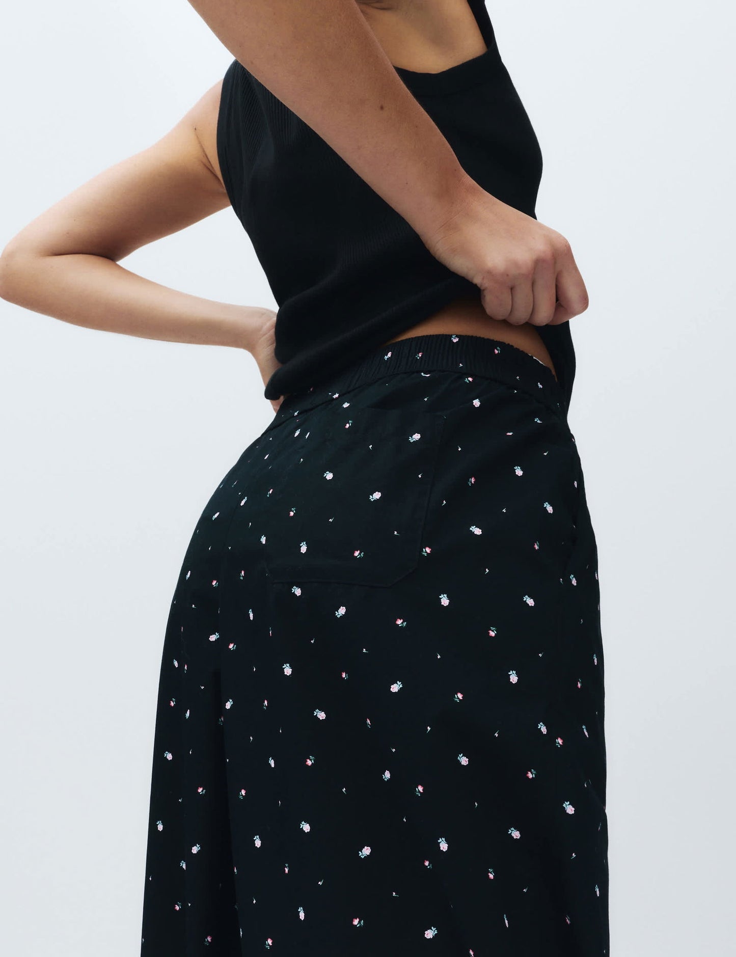 Çiçek Desenli Pijama Altı
