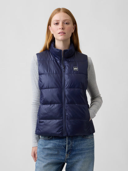 Lacivert Relaxed Puffer Şişme Yelek