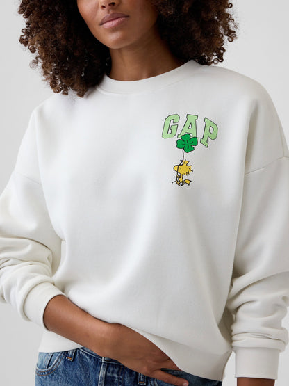 Beyaz Peanuts Oversized Wedge Sweatshirt