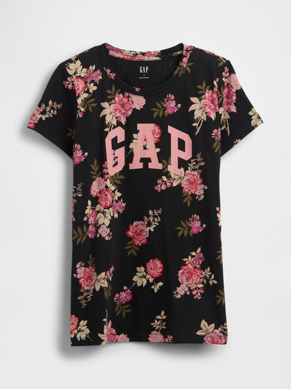Siyah Gap Logo T-shirt